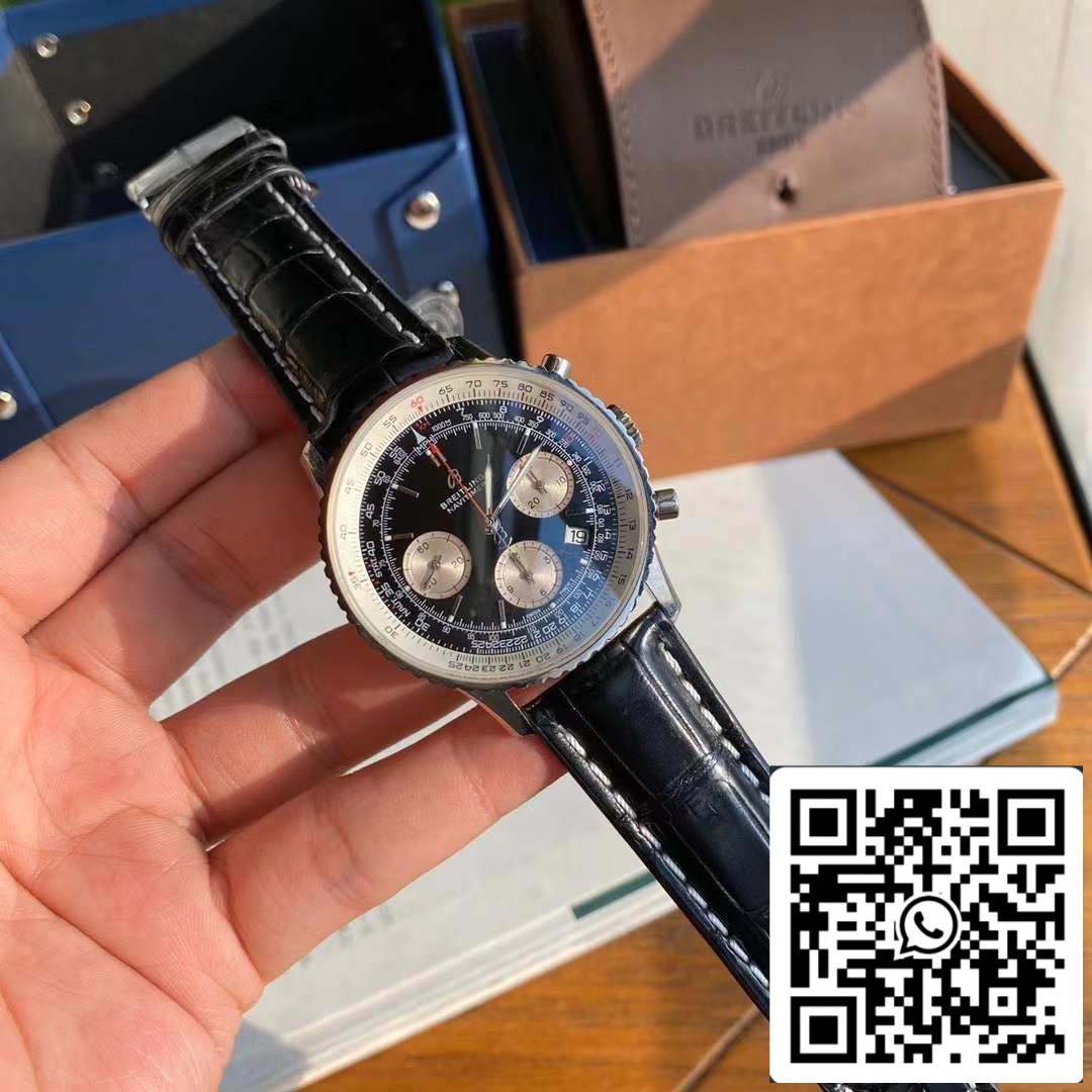 Orologio da uomo Breitling Navitimer 1 B01 cronografo 46 in acciaio inossidabile - movimento originale svizzero