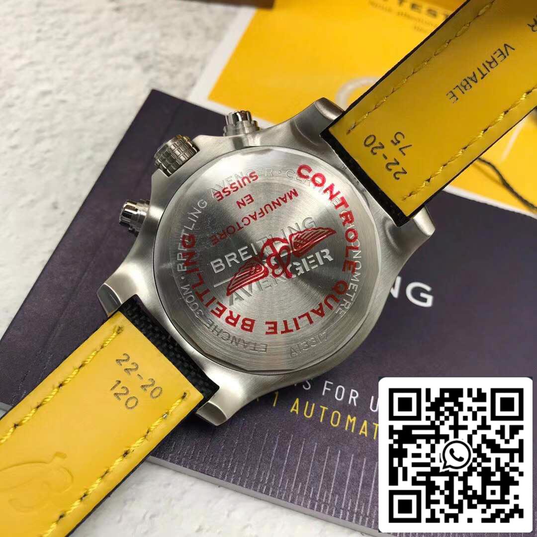 Breitling Avenger Chronograph 45 A133171A1B1X1- Movimiento original suizo Mejor edición 1:1