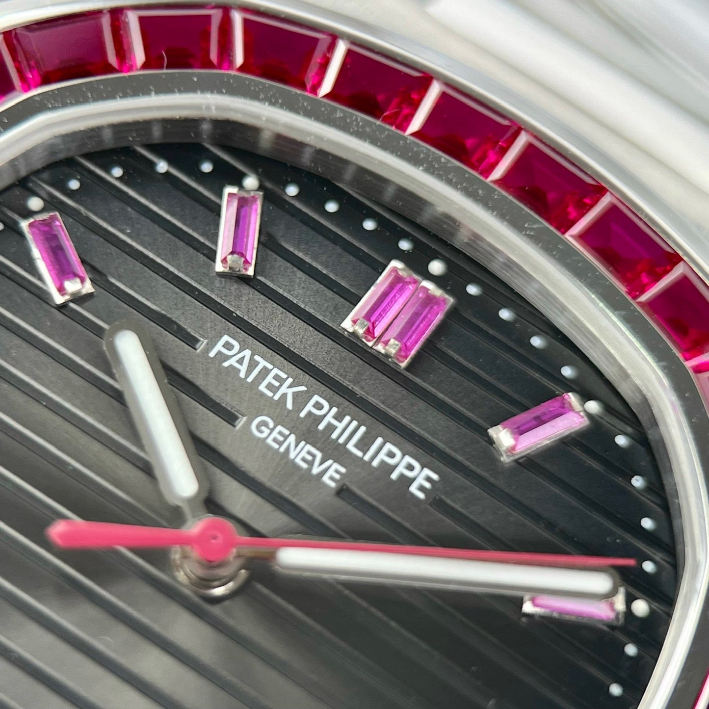 Patek Philippe Nautilus 5711/112P-001Best 1:1 Edition PPF Factory custom Ruby Stone