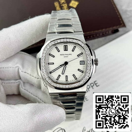 Patek Philippe Nautilus 5711/1A-011 Mejor edición 1:1 PPF Diamantes personalizados de fábrica Moissanite