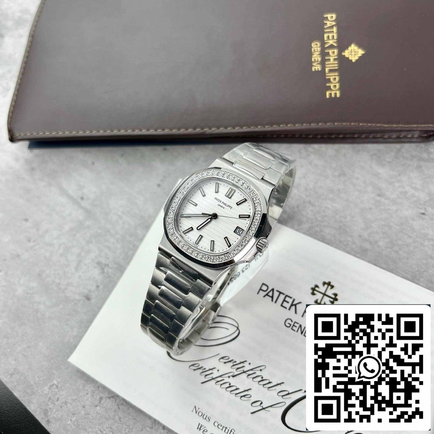 Patek Philippe Nautilus 5711/1A-011 Miglior edizione 1:1 PPF Factory personalizzata Diamanti Moissanite