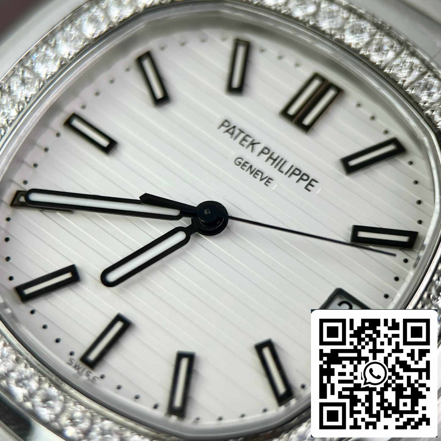 Patek Philippe Nautilus 5711/1A-011 Best 1:1 Edition PPF Factory custom Diamonds Moissanite