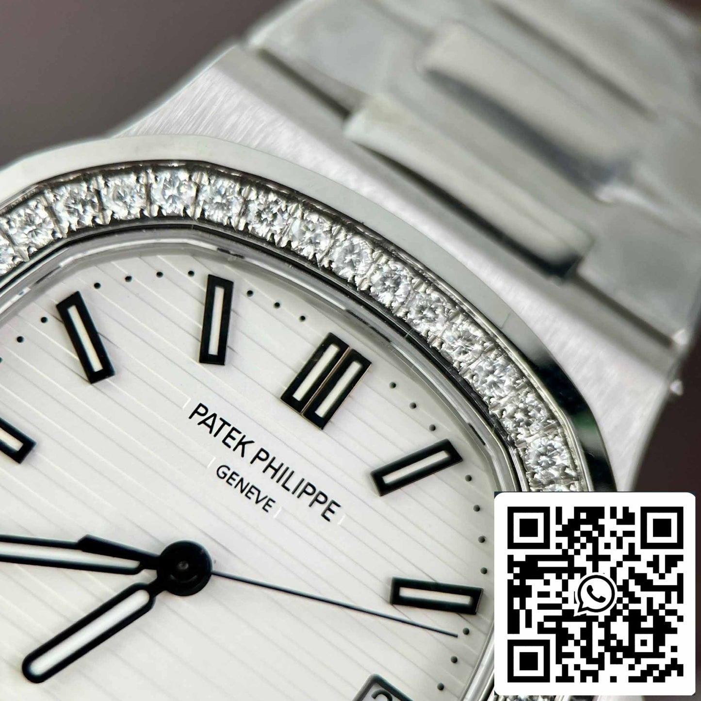 Patek Philippe Nautilus 5711/1A-011 Miglior edizione 1:1 PPF Factory personalizzata Diamanti Moissanite