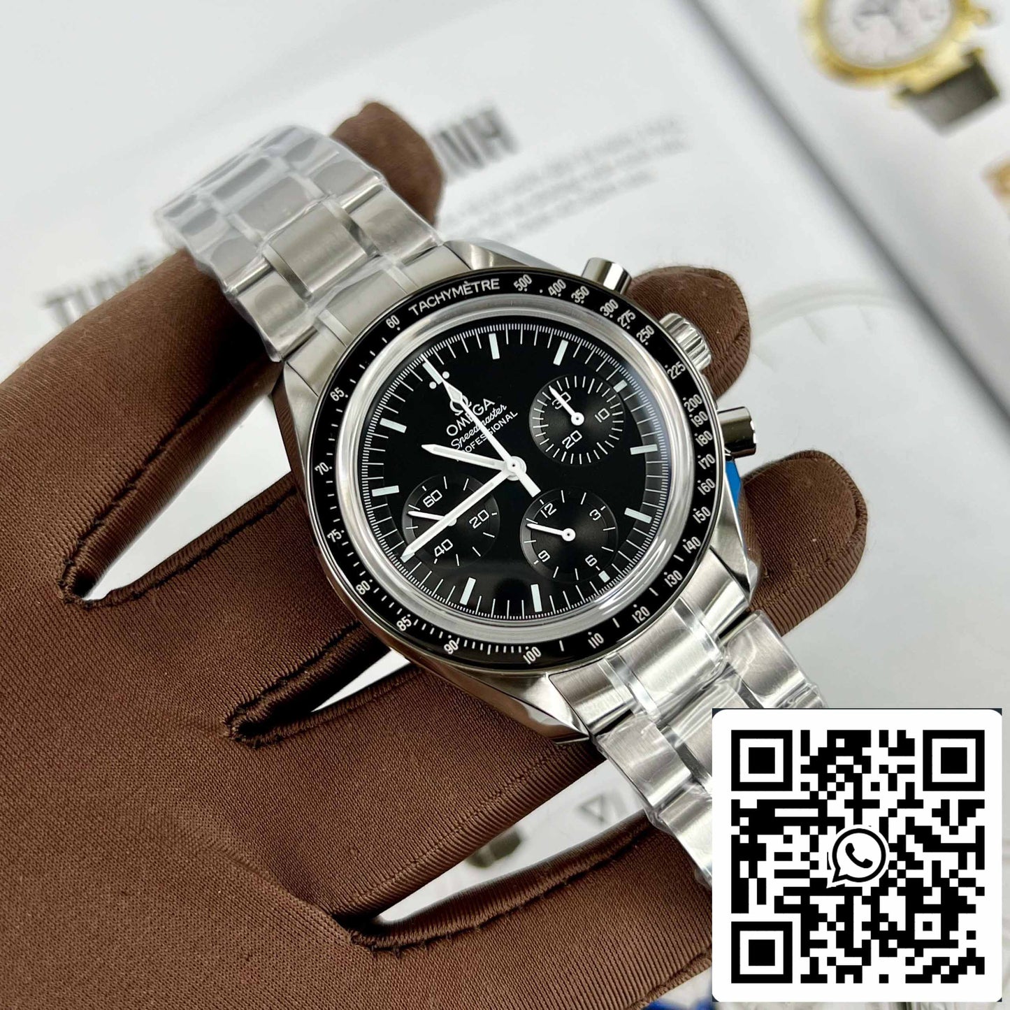 Omega Speedmaster 311.30.42.30.01.005 1:1 Best Edition OM Factory quadrante nero