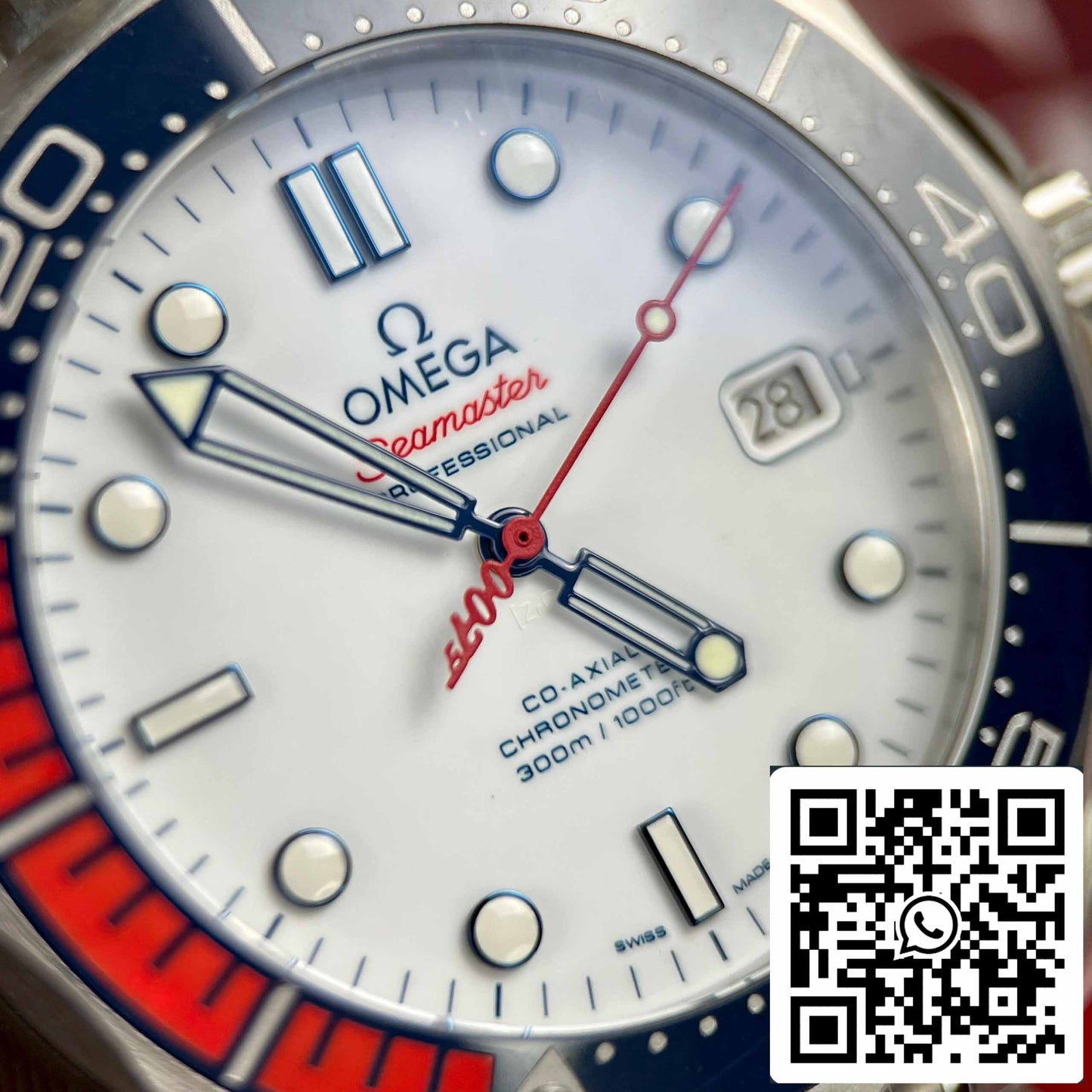 Omega Seamaster Diver 300M Commander's 007 reloj limitado Mejor réplica 1:1