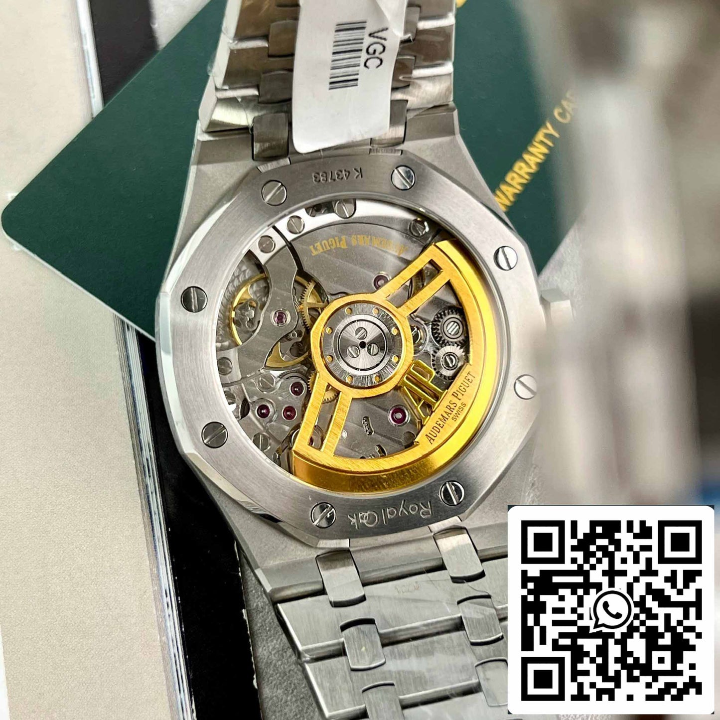 Replica Audemars Piguet Royal Oak 15400ST.OO.1220ST.01 Diamanti Moissanite personalizzati