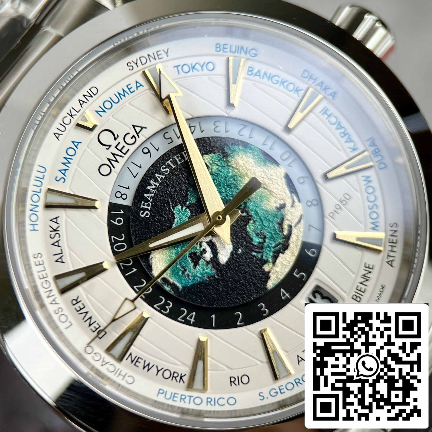 Omega Seamaster 220.93.43.22.99.001 Aqua-Terra Worldtimer 43 - Mejor edición 1:1