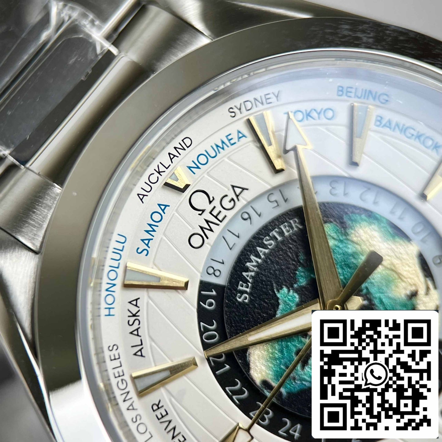 Omega Seamaster 220.93.43.22.99.001 Aqua-Terra Worldtimer 43 - Mejor edición 1:1