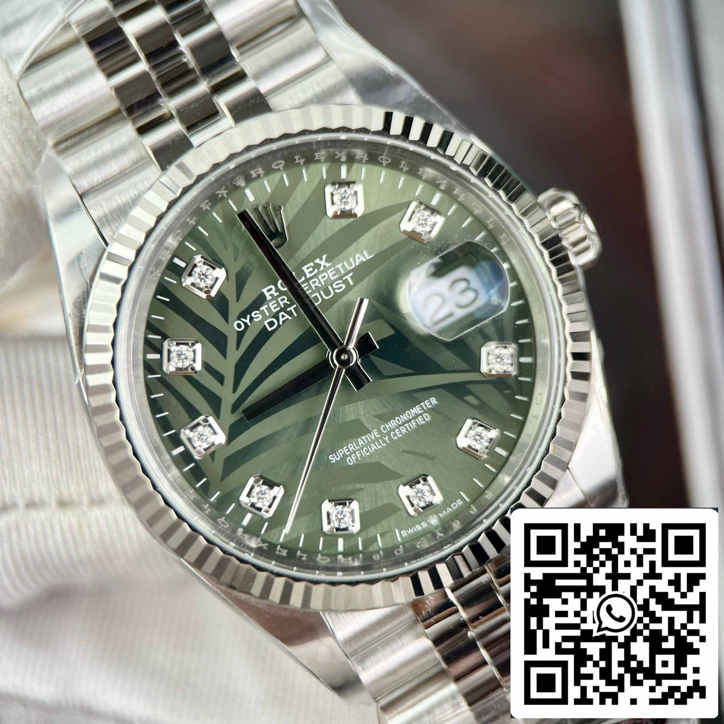 Rolex Datejust M126234-0055 36MM 1:1 Best Edition Quadrante verde fabbrica pulita