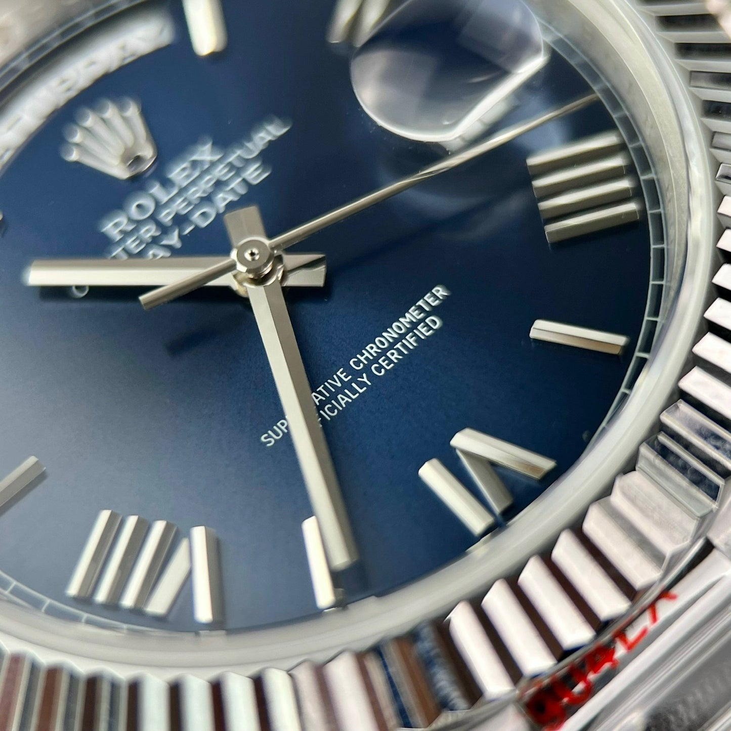 Rolex Day Date M228236-0007 1:1 Mejor Edición GM Factory V2 Esfera Azul