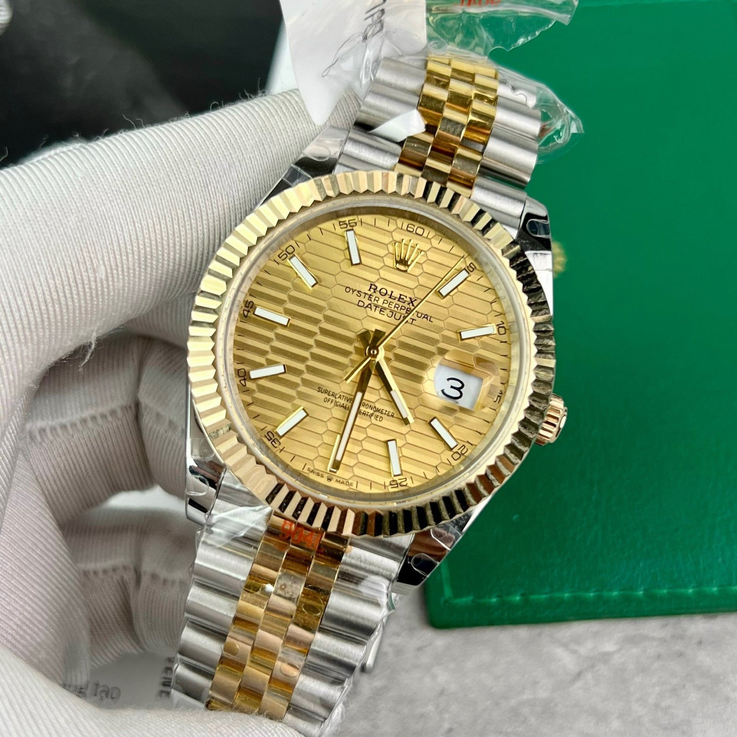 Rolex Datejust 41 126333-0022 Miglior edizione 1:1 avvolto in oro 18 carati