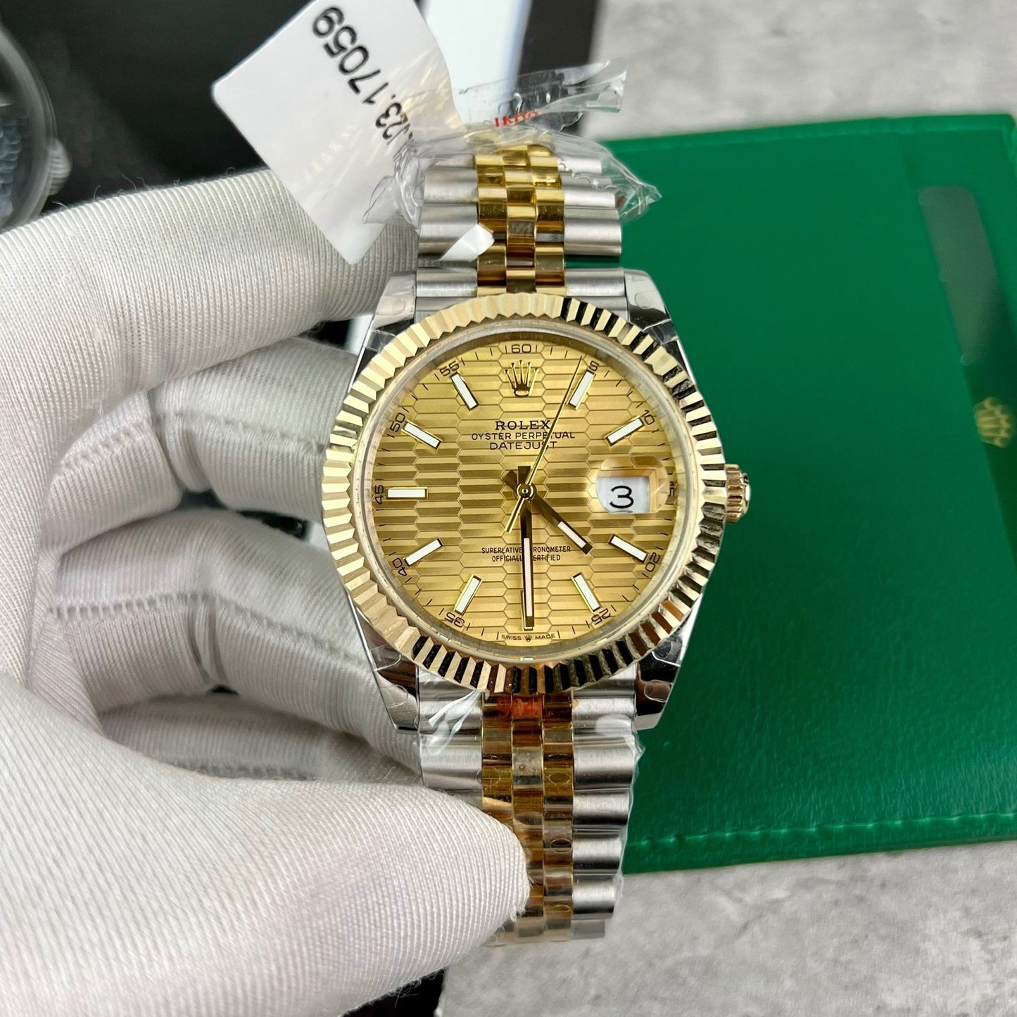 Rolex Datejust 41 126333-0022 Miglior edizione 1:1 avvolto in oro 18 carati