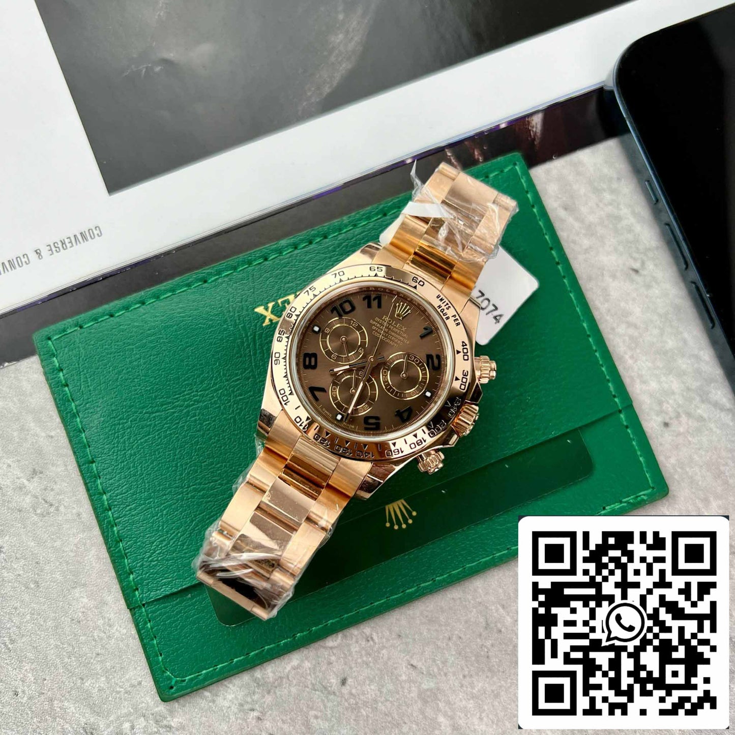 Rolex Daytona 116515 Esfera árabe chocolate en oro rosa - BT Factory, la mejor edición 1:1