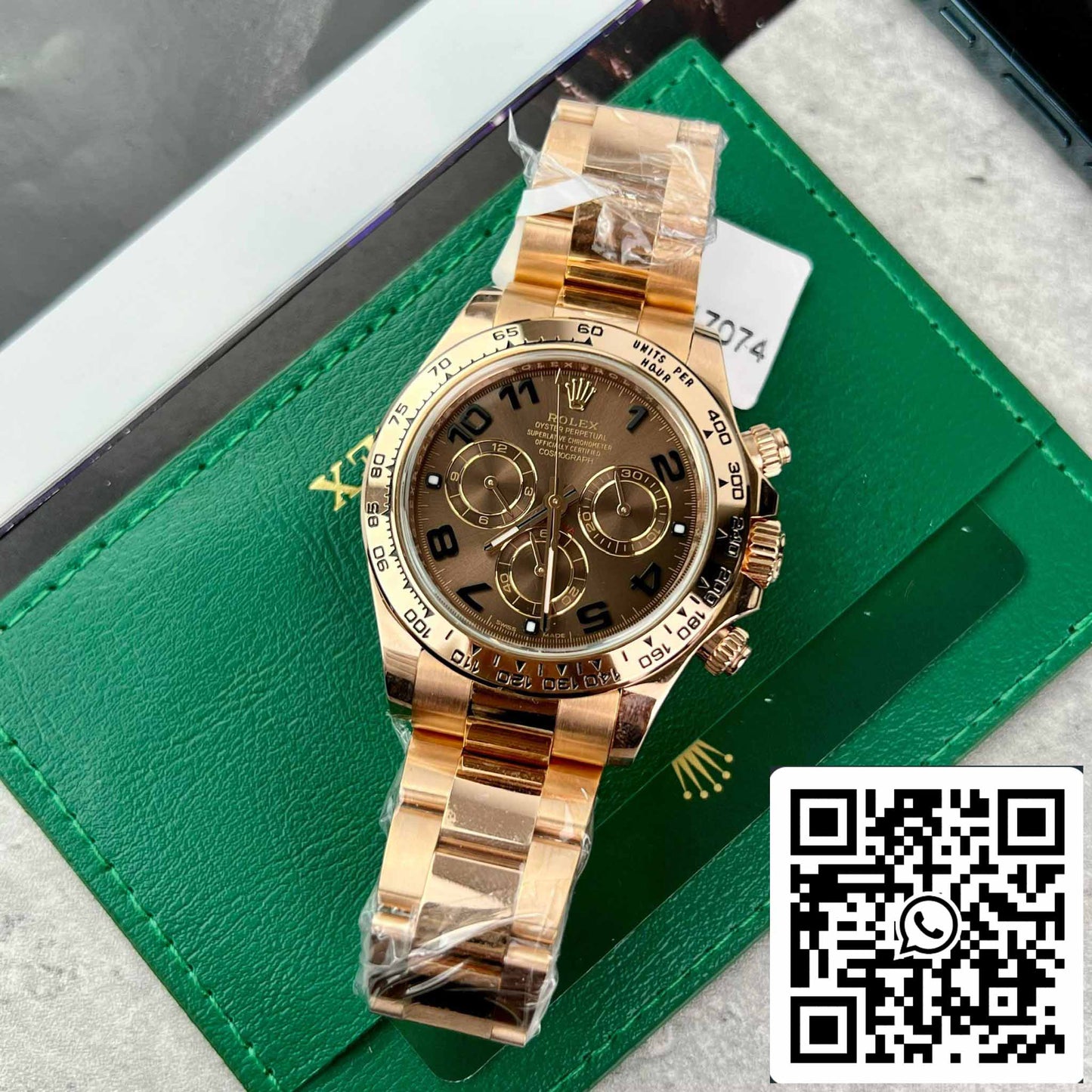 Rolex Daytona 116515 Esfera árabe chocolate en oro rosa - BT Factory, la mejor edición 1:1