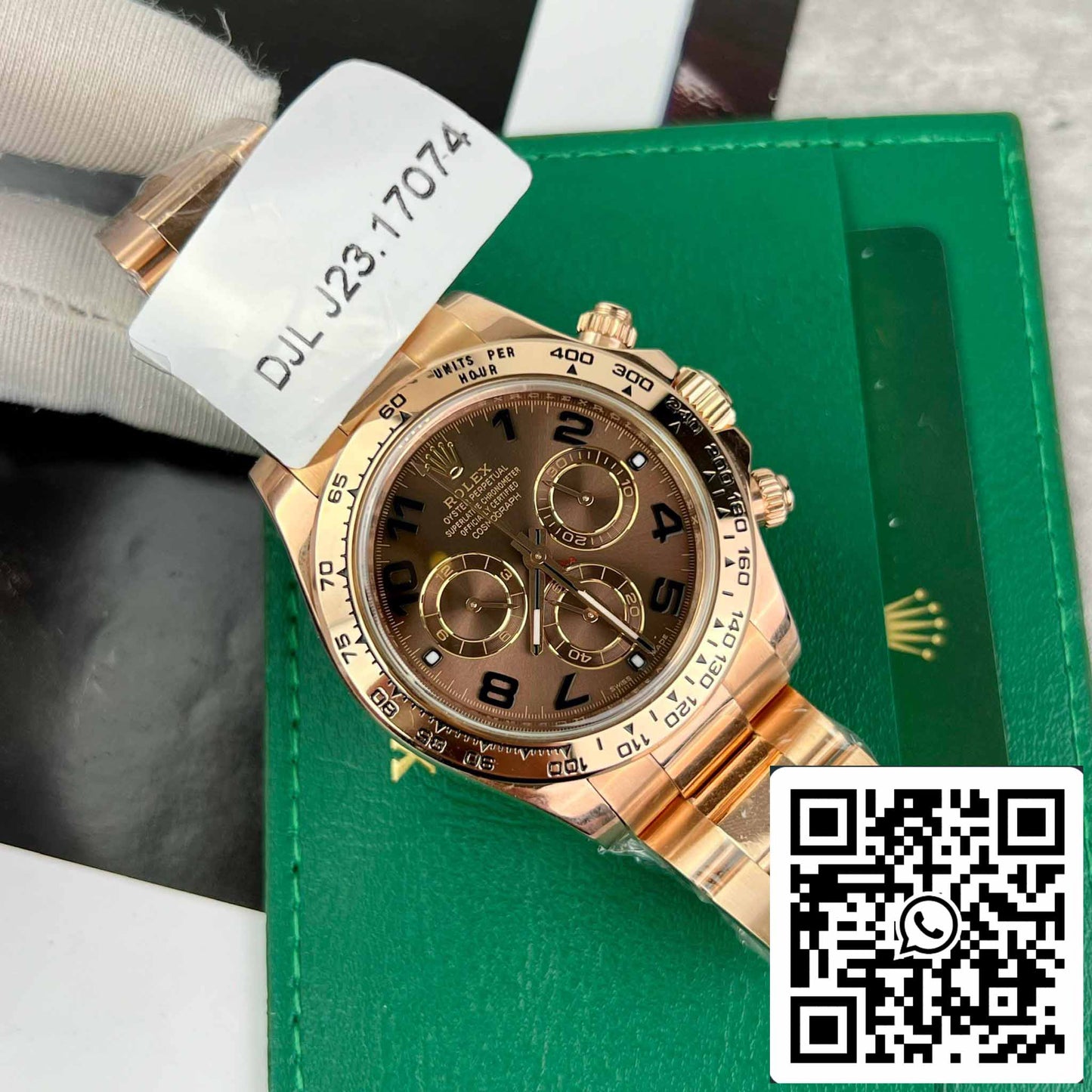 Rolex Daytona 116515 Esfera árabe chocolate en oro rosa - BT Factory, la mejor edición 1:1