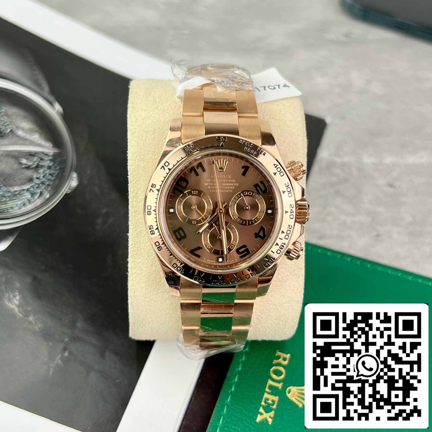 Rolex Daytona 116515 Esfera árabe chocolate en oro rosa - BT Factory, la mejor edición 1:1