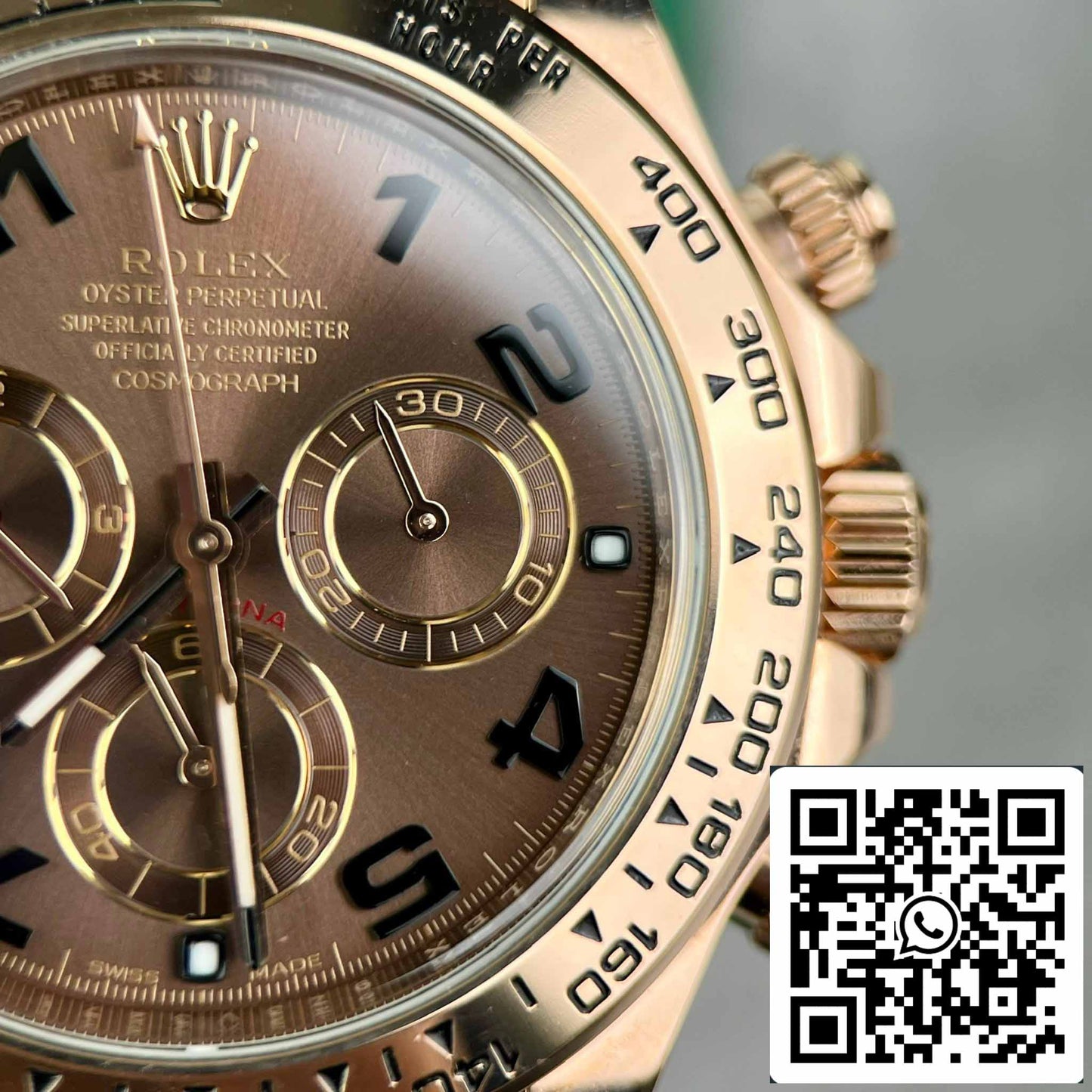 Rolex Daytona 116515 Esfera árabe chocolate en oro rosa - BT Factory, la mejor edición 1:1