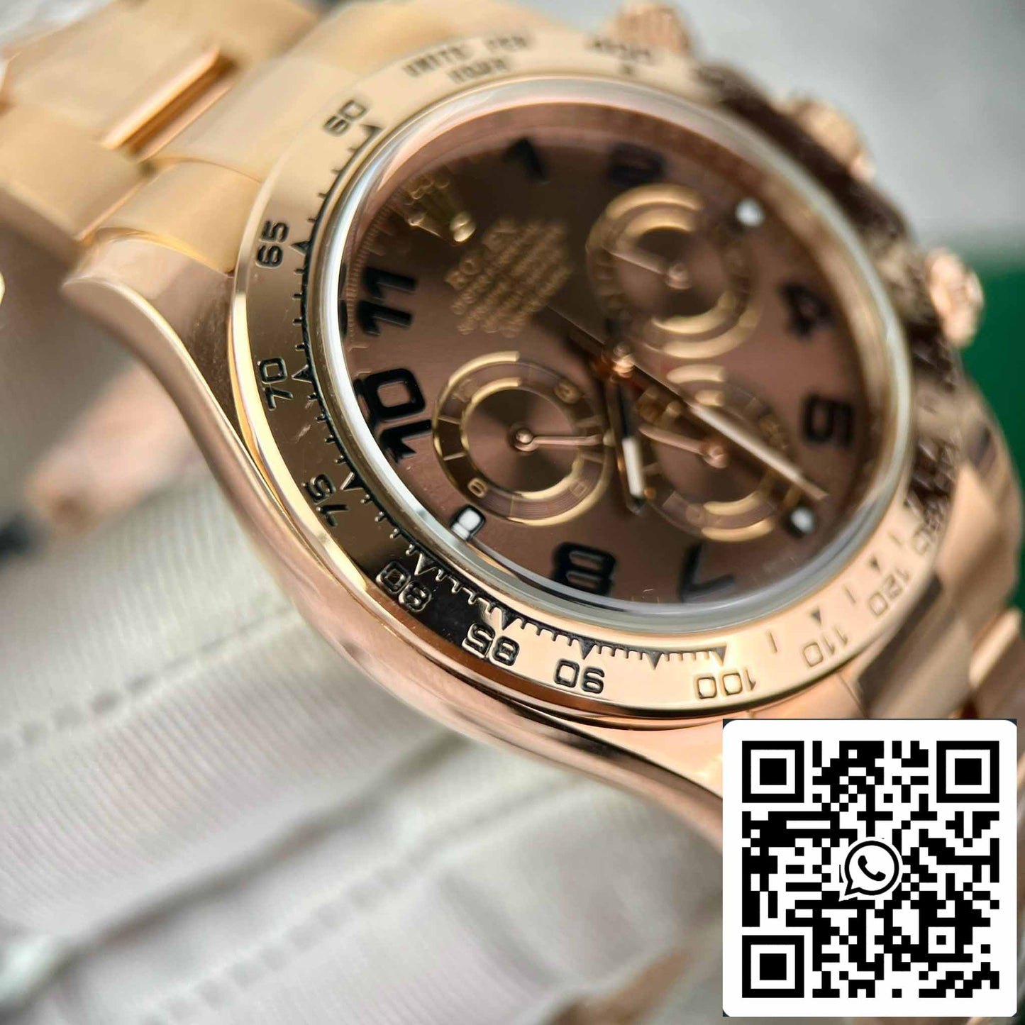 Rolex Daytona 116515 Esfera árabe chocolate en oro rosa - BT Factory, la mejor edición 1:1