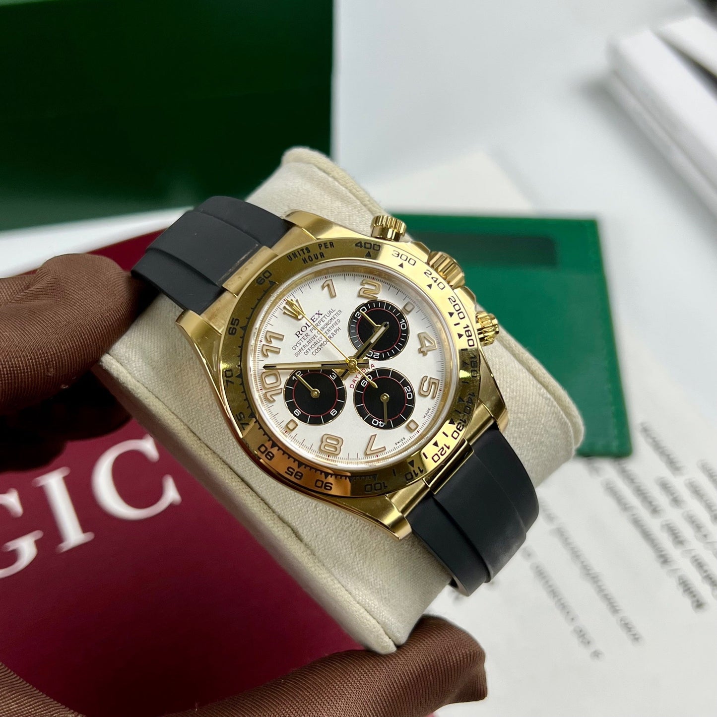 Rolex Cosmograph Daytona 116528 1:1 Best Edition Clean Factory Correa de caucho