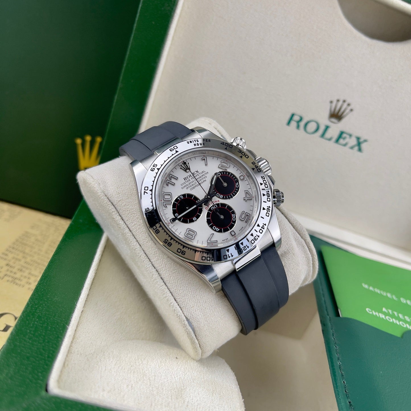 Rolex Cosmograph Daytona 116519 1:1 Best Edition Clean Factory quadrante bianco argentato