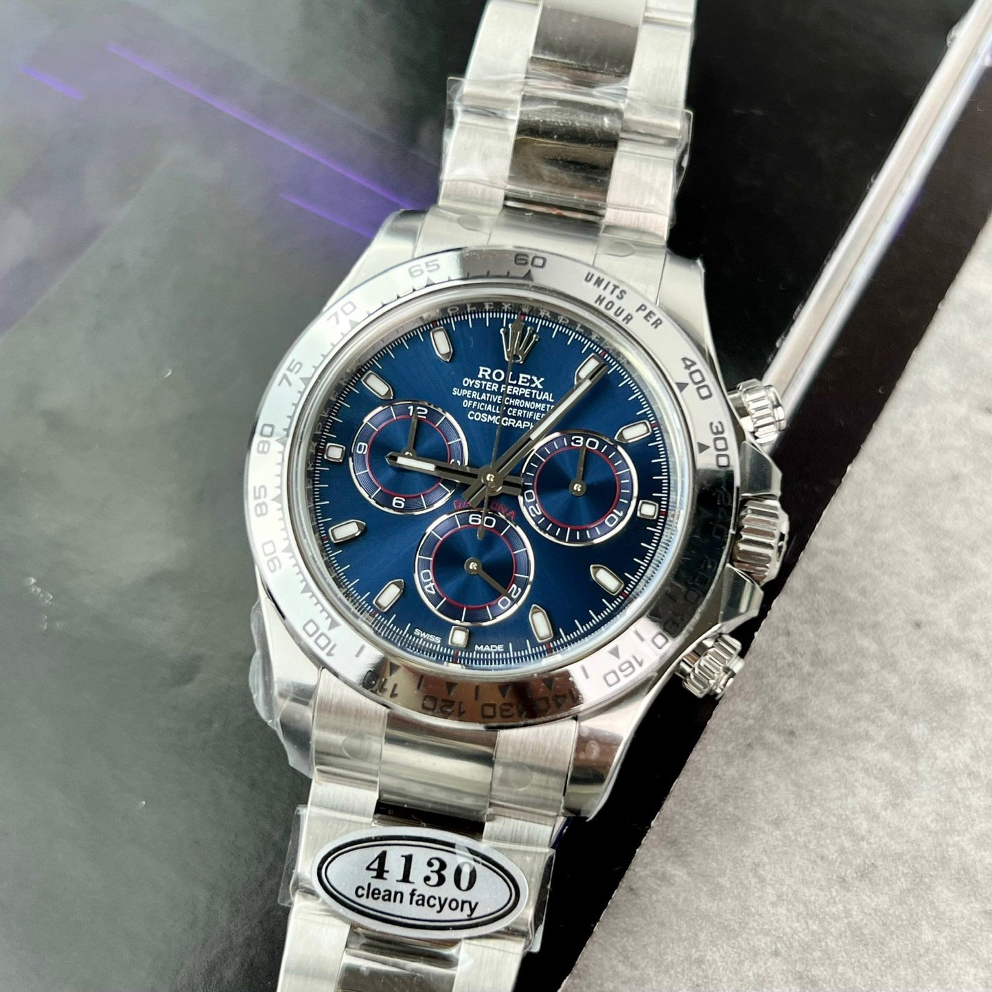 Rolex Cosmograph Daytona M116509-0071 1:1 Best Edition Quadrante blu fabbrica pulita