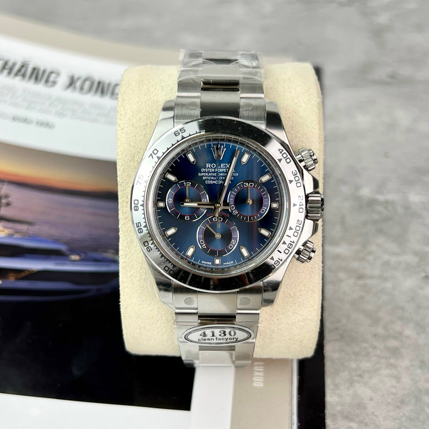 Rolex Cosmograph Daytona M116509-0071 1:1 Best Edition Quadrante blu fabbrica pulita