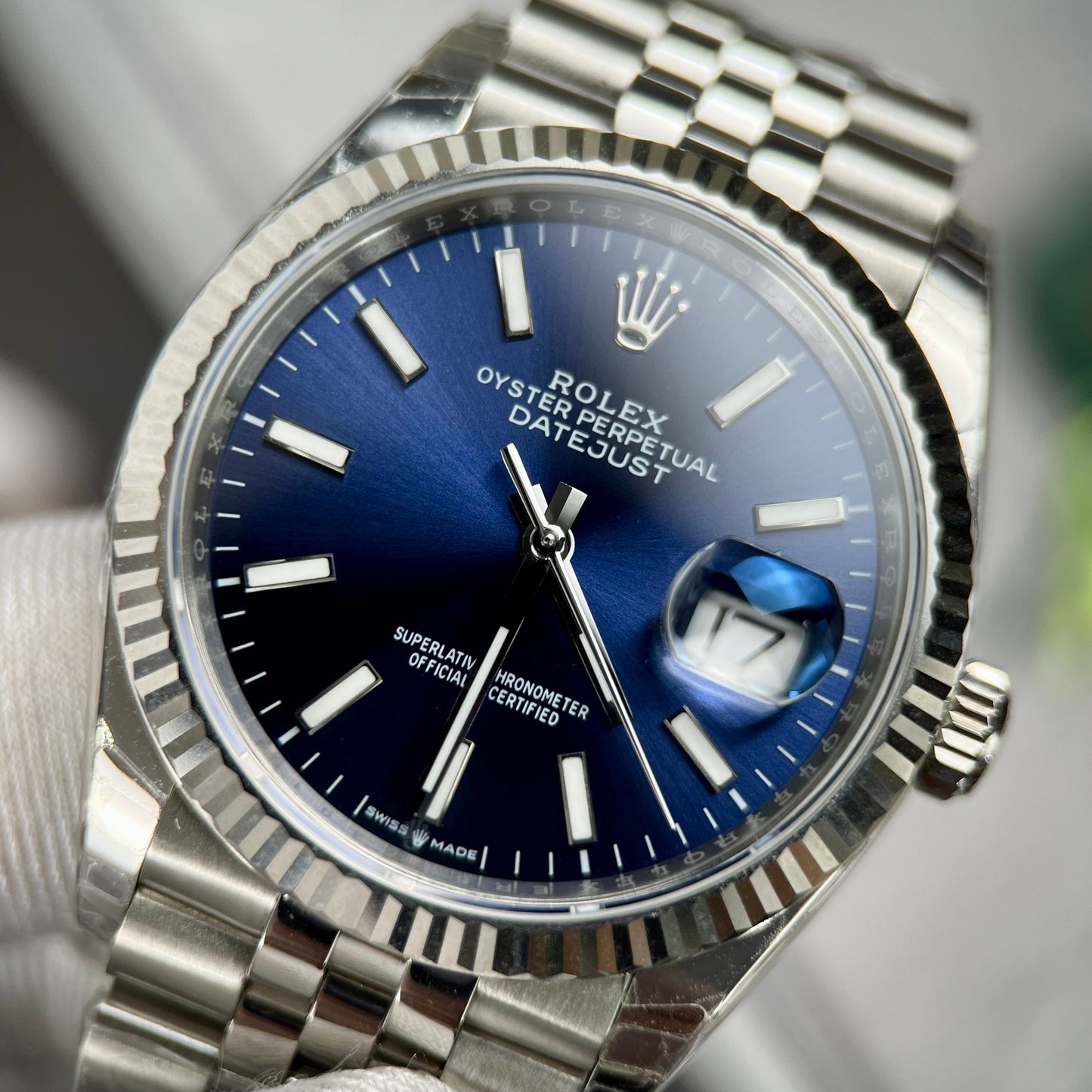 Rolex Datejust M126234-0017 Oystersteel 1:1 Mejor Edición EW Factory Esfera Azul