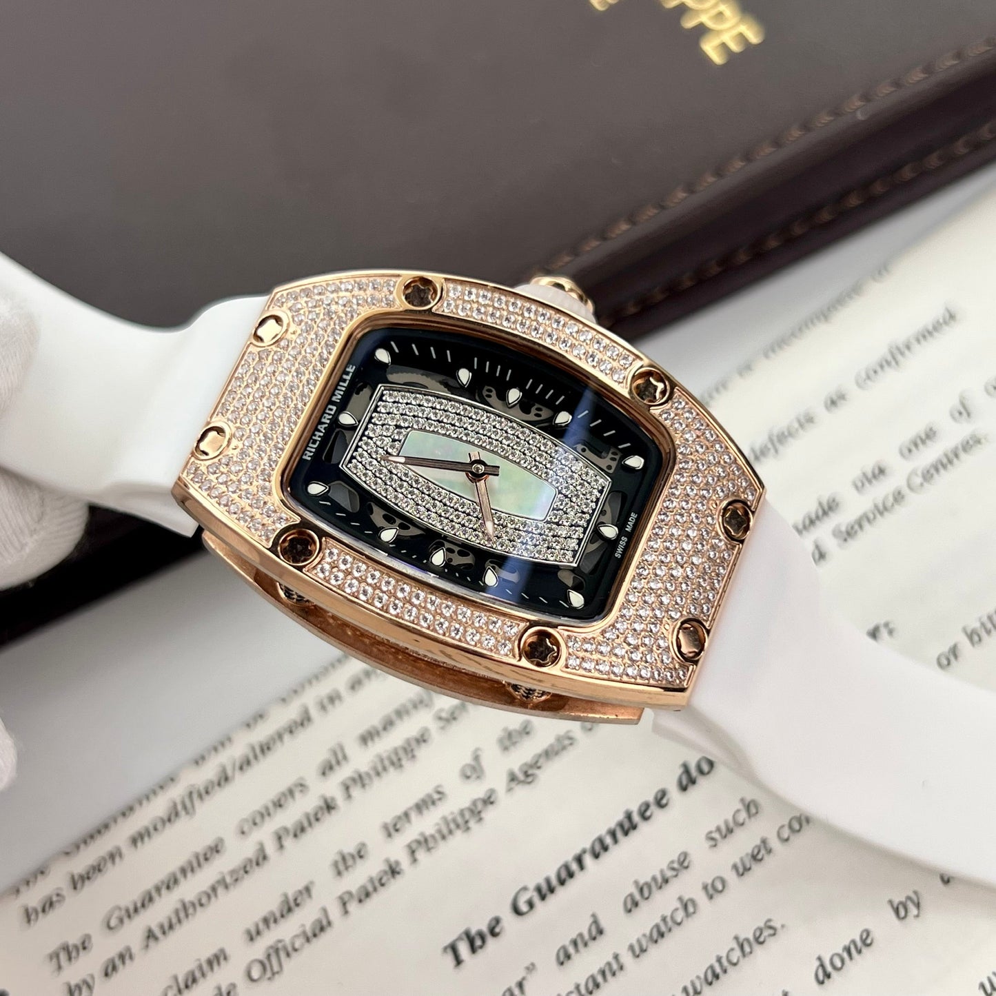 Richard Mille RM 07-01 1:1 Best Edition Custodia personalizzata con diamanti RM Factory