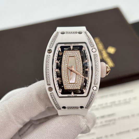 Richard Mille RM 07-01 1: 1 Best Edition RM Factory Custodia in ceramica bianca