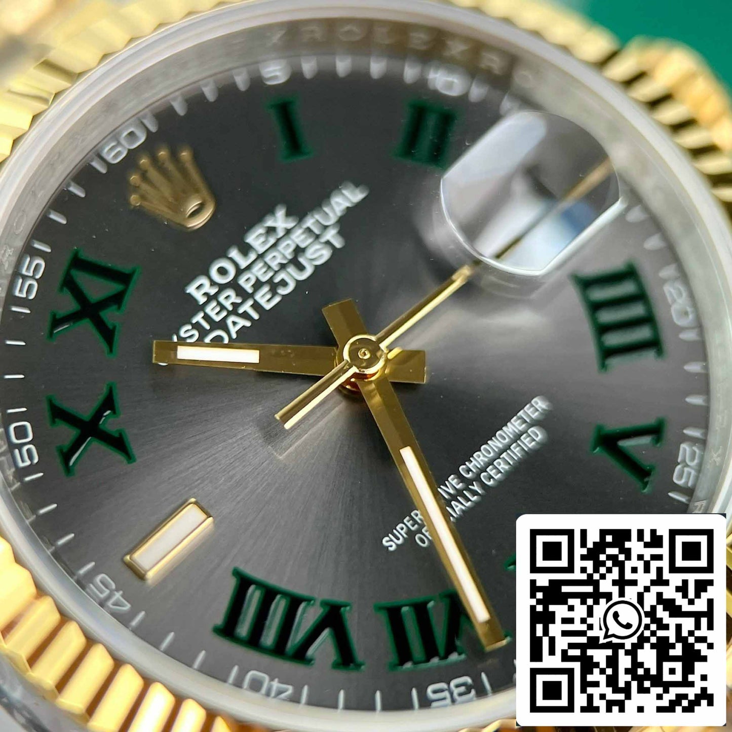 Réplica Rolex Datejust 36 126233 Wimbledon Dial Mejor Edición 1:1 VS Fábrica