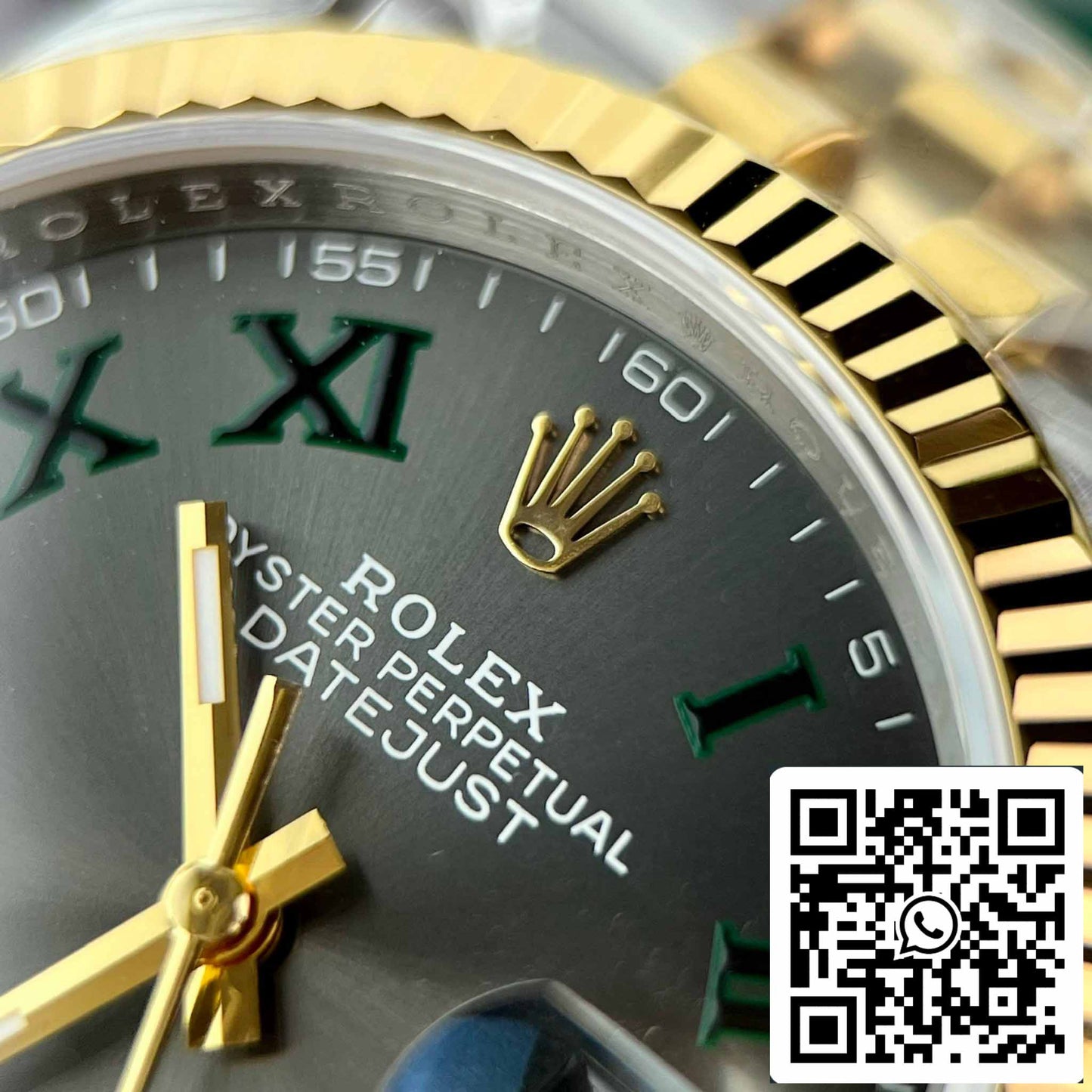 Réplica Rolex Datejust 36 126233 Wimbledon Dial Mejor Edición 1:1 VS Fábrica