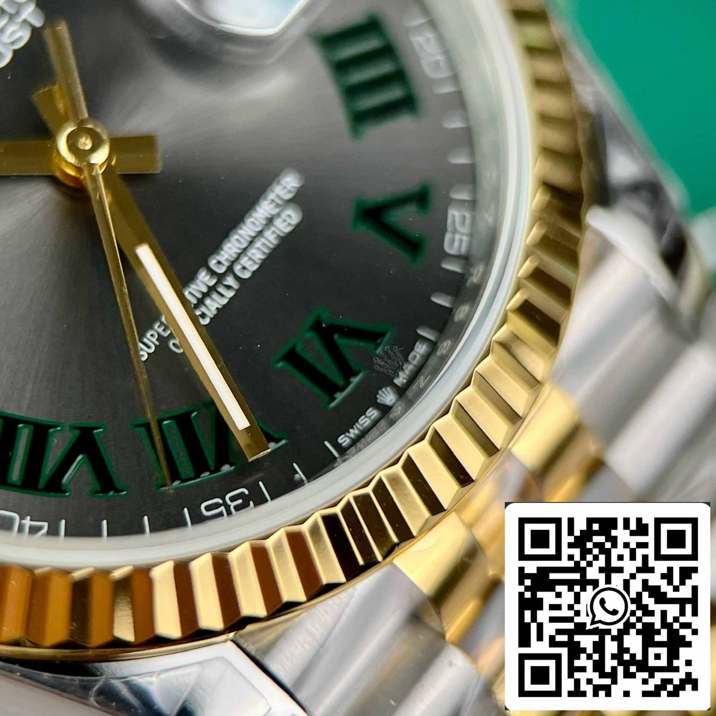 Réplica Rolex Datejust 36 126233 Wimbledon Dial Mejor Edición 1:1 VS Fábrica