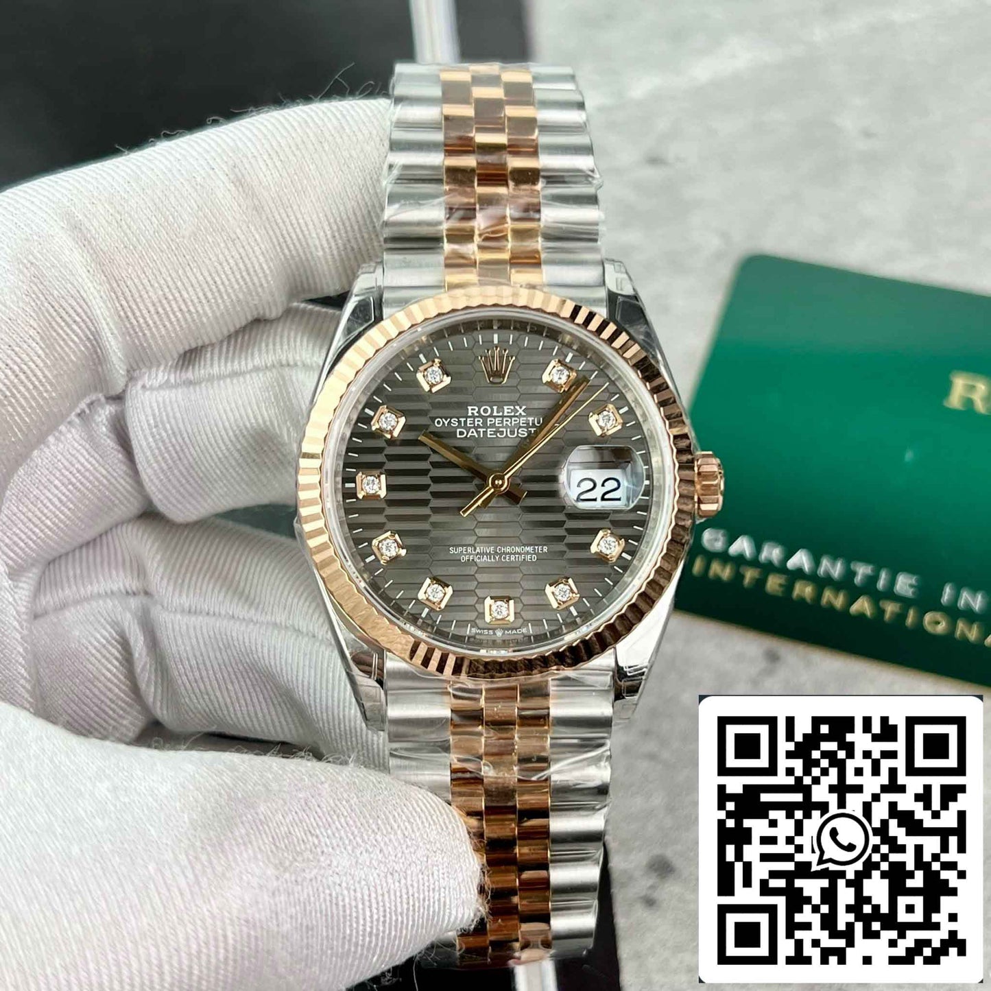 Replica Rolex Datejust 126231-0041 Orologio 36mm Miglior edizione 1:1 VS Factory