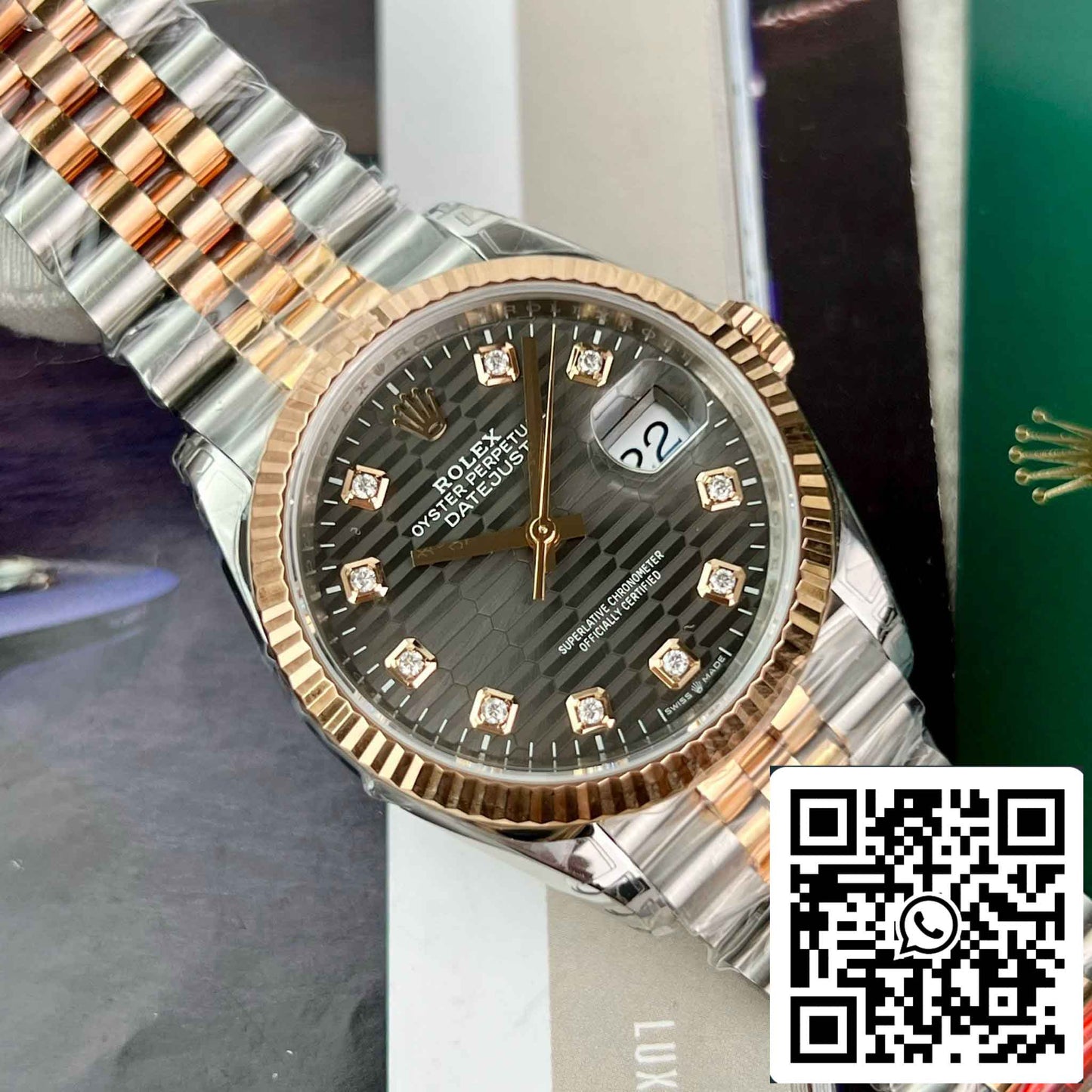 Réplica Rolex Datejust 126231-0041 Reloj 36mm Mejor Edición 1:1 VS Factory