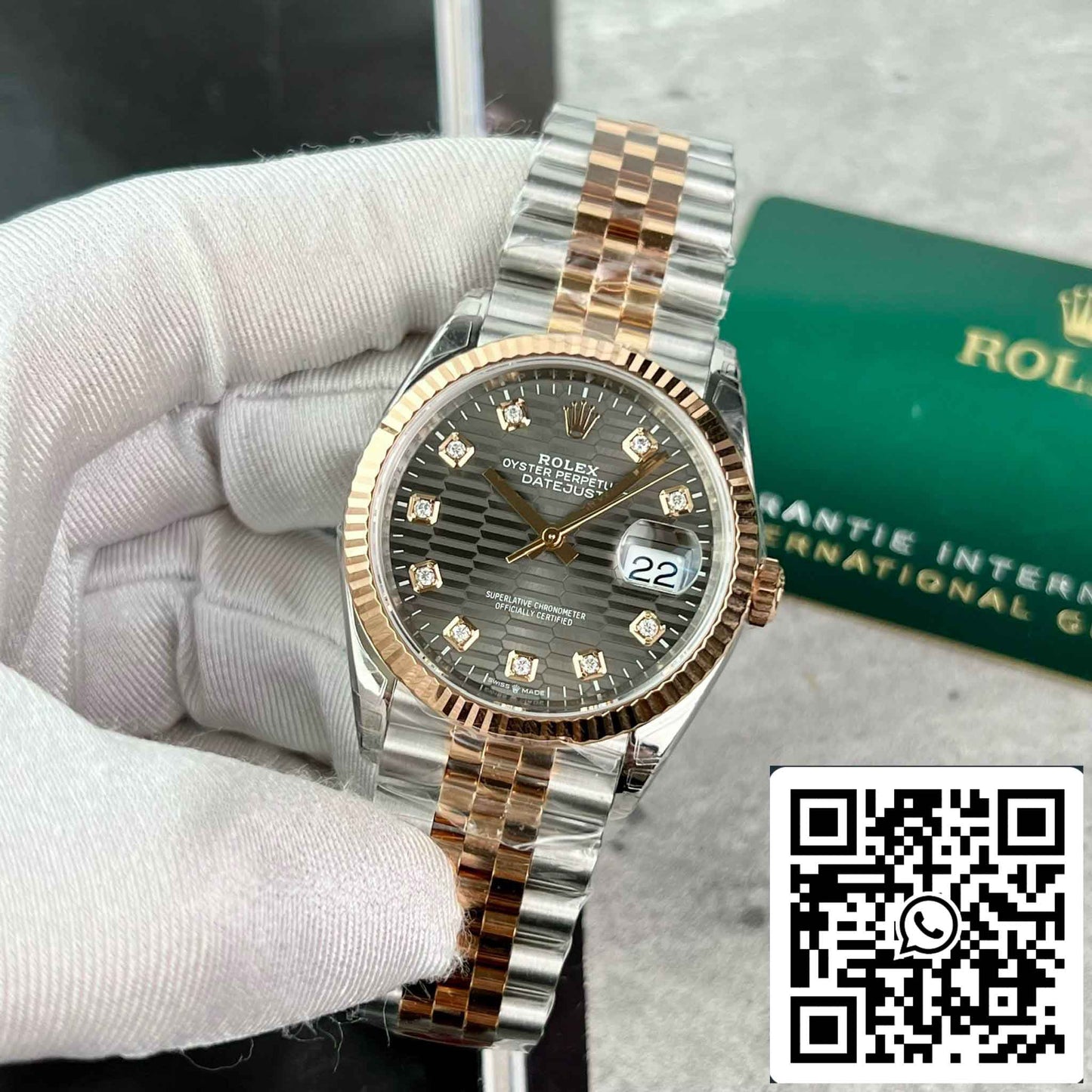 Réplica Rolex Datejust 126231-0041 Reloj 36mm Mejor Edición 1:1 VS Factory