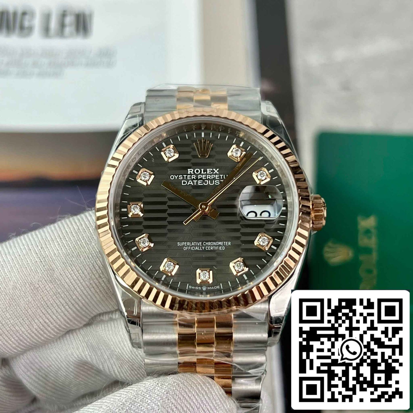 Réplica Rolex Datejust 126231-0041 Reloj 36mm Mejor Edición 1:1 VS Factory