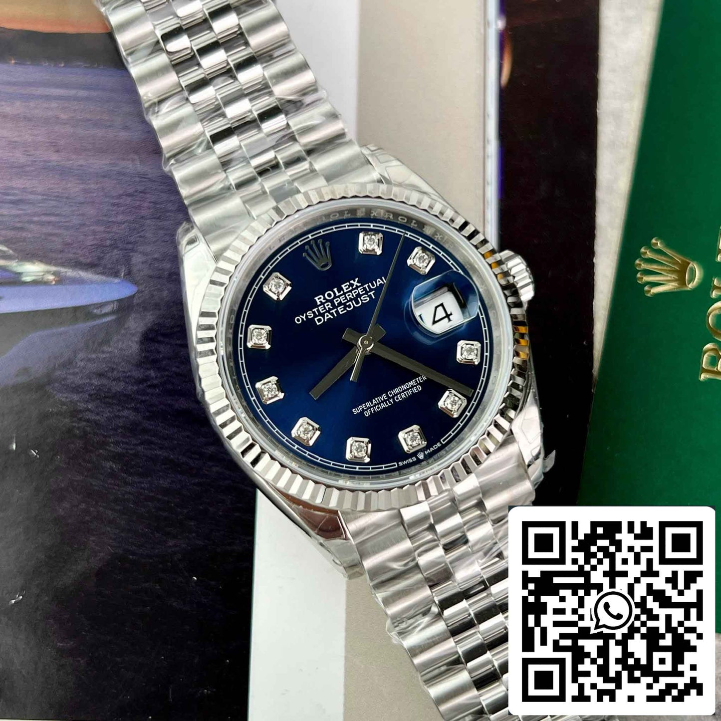 Réplica Rolex Datejust 36 M126234-0037 Oystersteel Mejor Edición 1:1 VS Factory