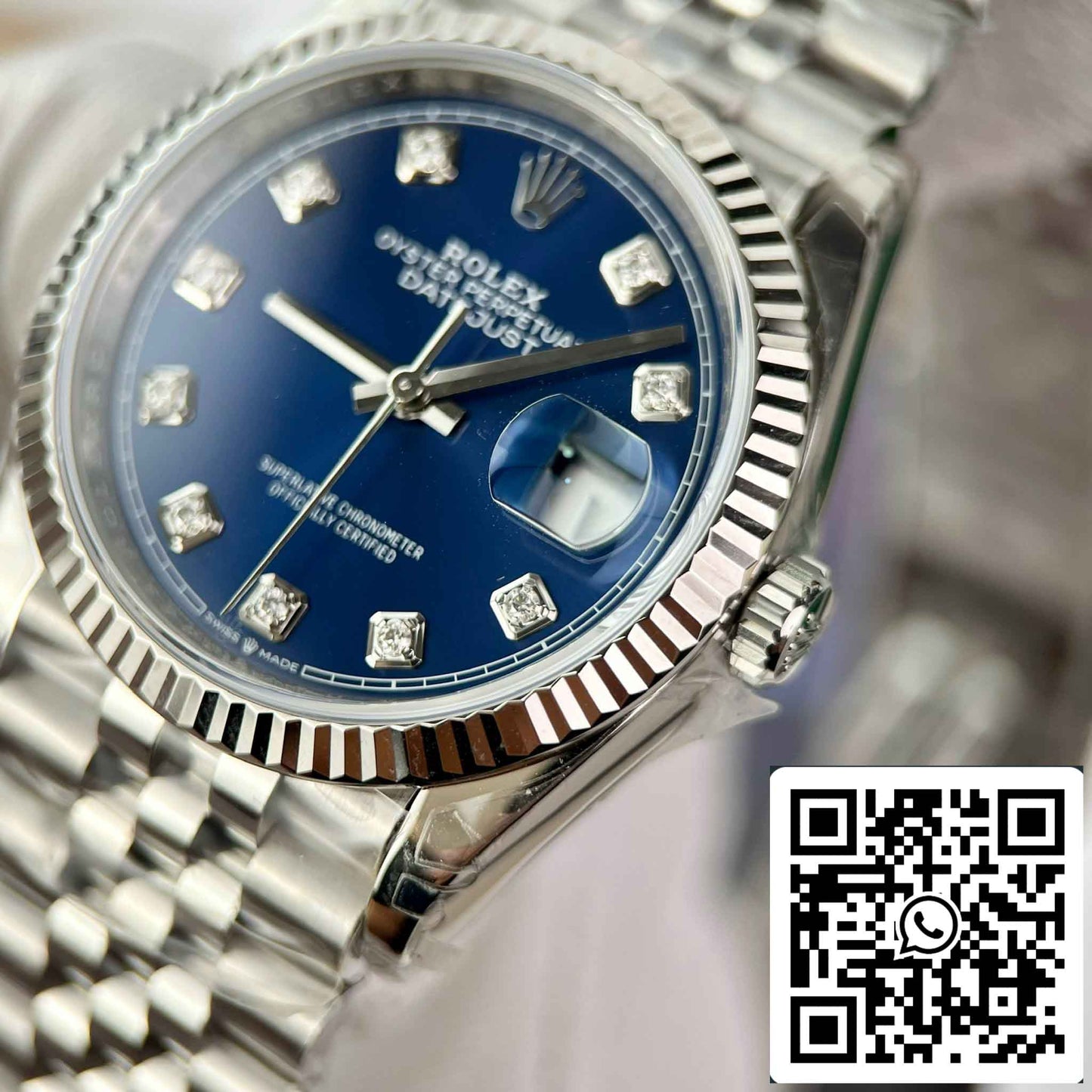 Réplica Rolex Datejust 36 M126234-0037 Oystersteel Mejor Edición 1:1 VS Factory