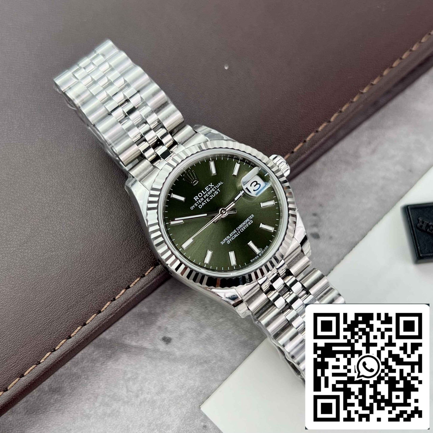 Replica Rolex Datejust 31 278274-0018 EW Factory 31mm Olive dial