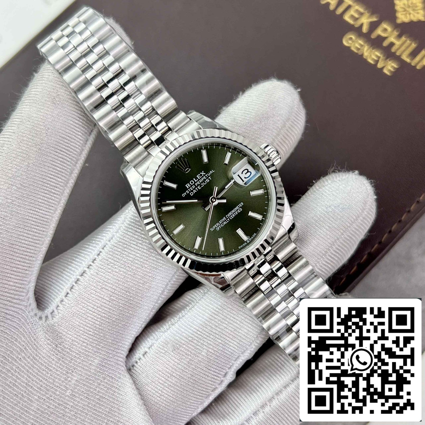 Replica Rolex Datejust 31 278274-0018 EW Factory 31mm Olive dial