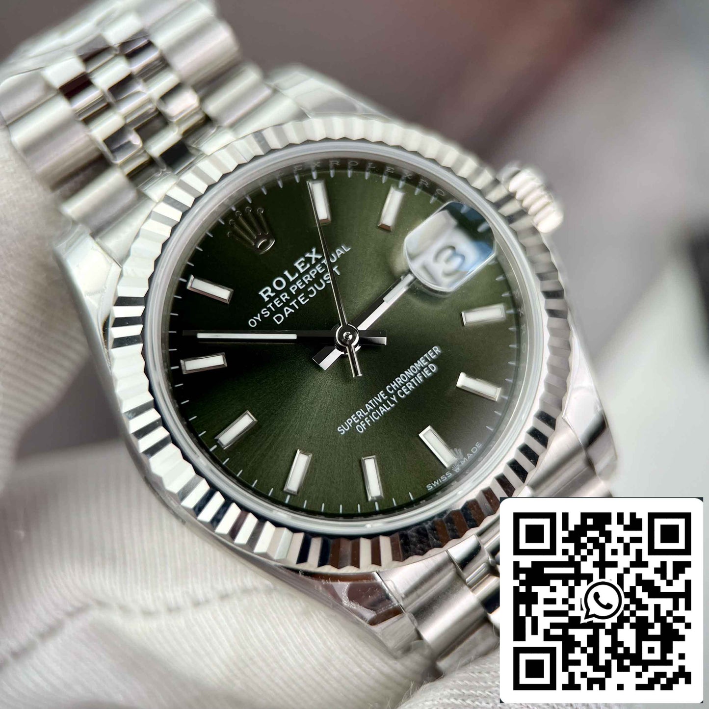 Replica Rolex Datejust 31 278274-0018 EW Factory 31mm Olive dial