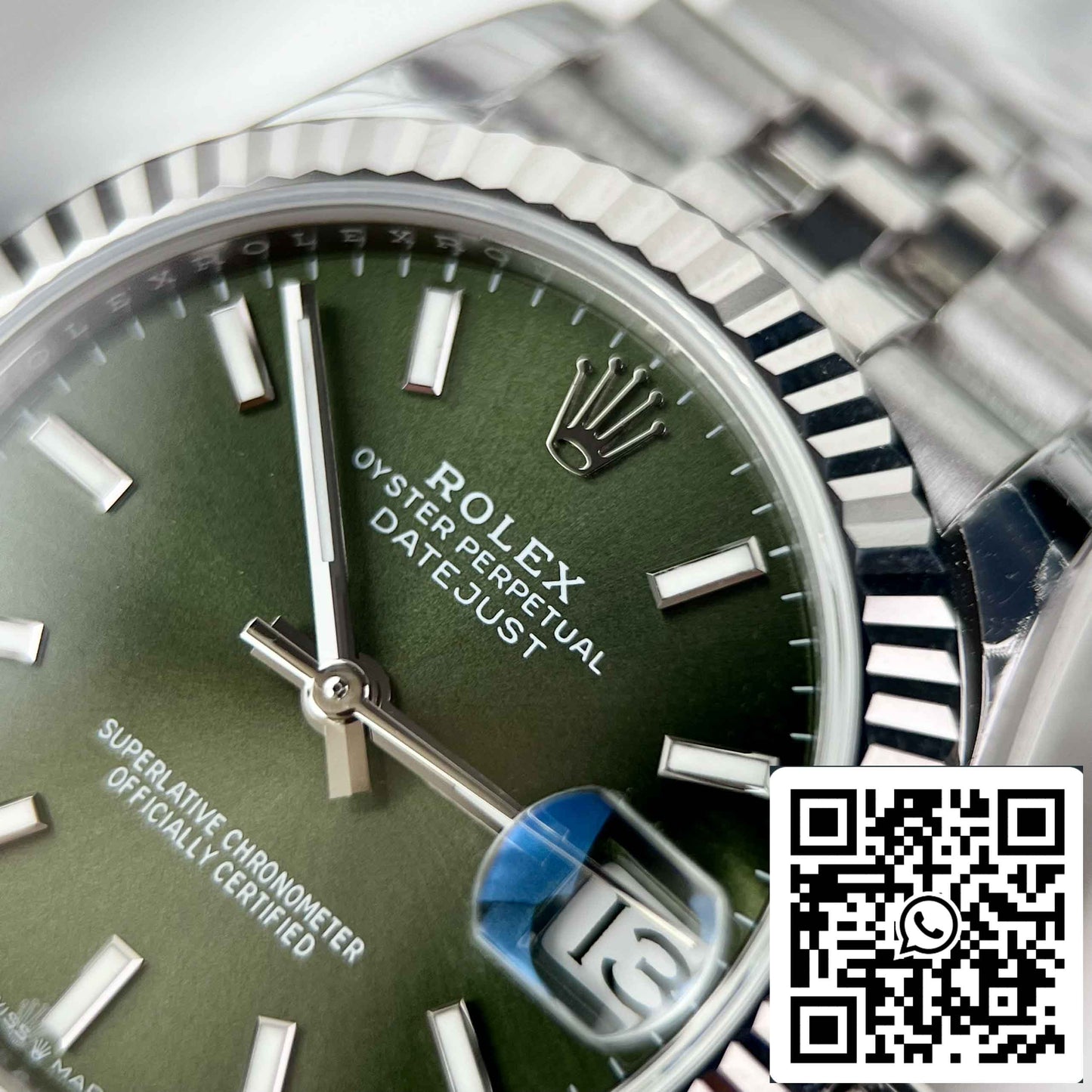 Replica Rolex Datejust 31 278274-0018 EW Factory 31mm quadrante verde oliva