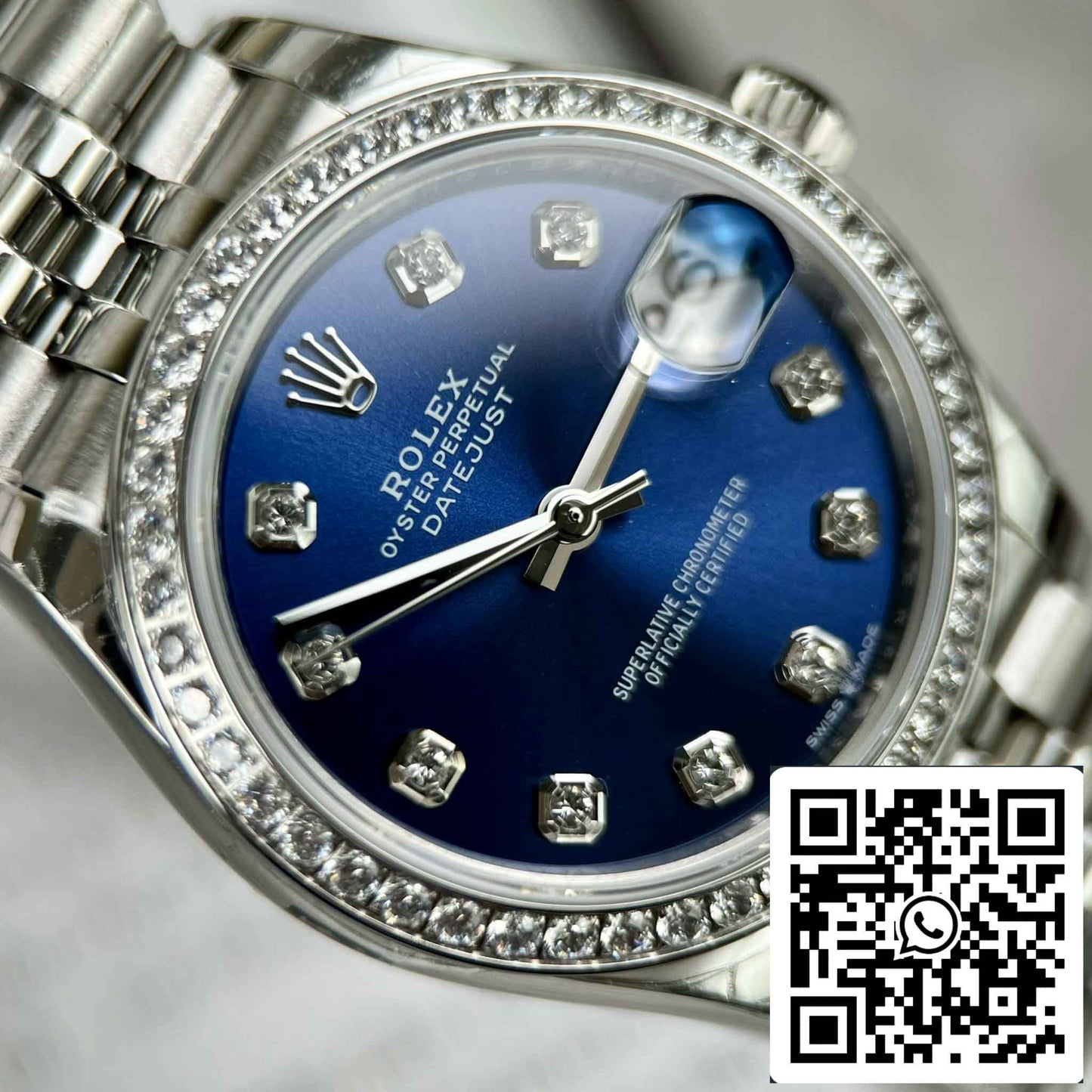 Réplica Rolex Datejust M126284RBR-0029 Oystersteel 31mm EW Factory