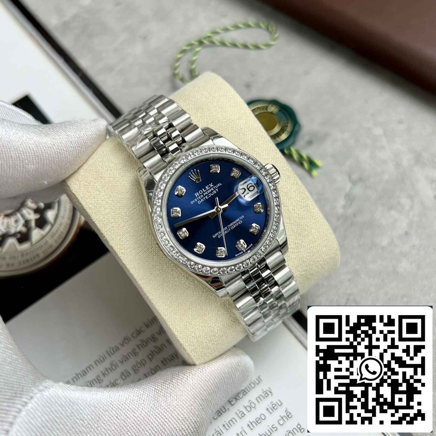 Réplica Rolex Datejust M126284RBR-0029 Oystersteel 31mm EW Factory