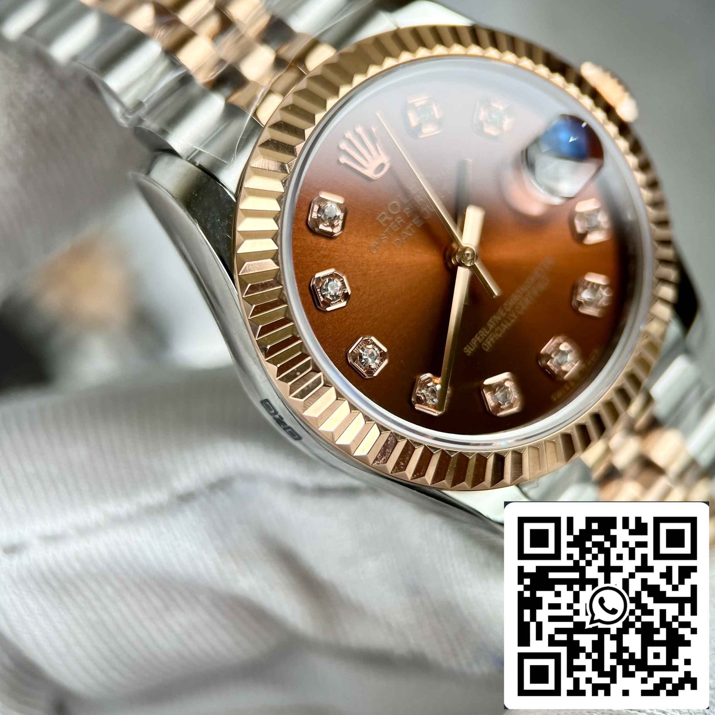 Replica Rolex Lady-Datejust M279171-0011 Oystersteel EW Factory Best Edition 31mm