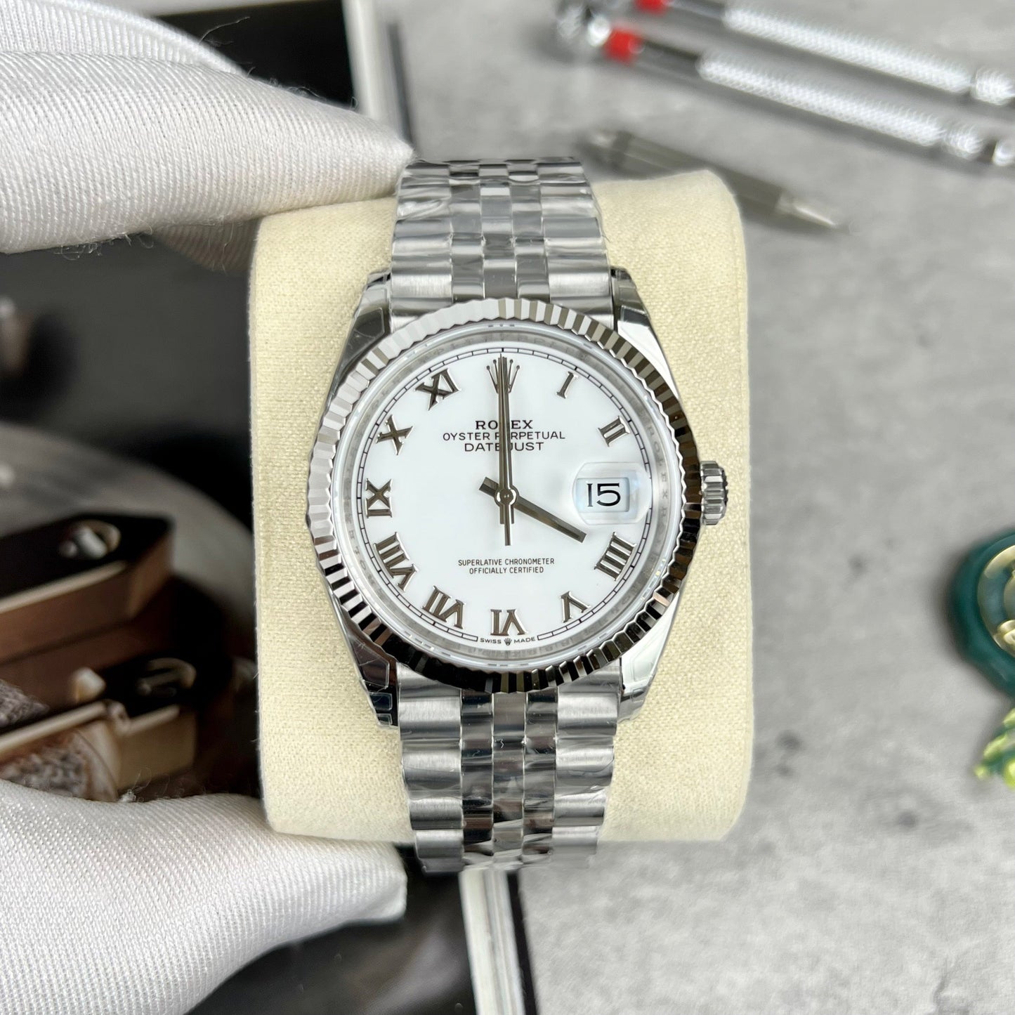 Replica Rolex Datejust M126234-0025 36MM 1:1 Migliore edizione VS Fabbrica in acciaio inossidabile