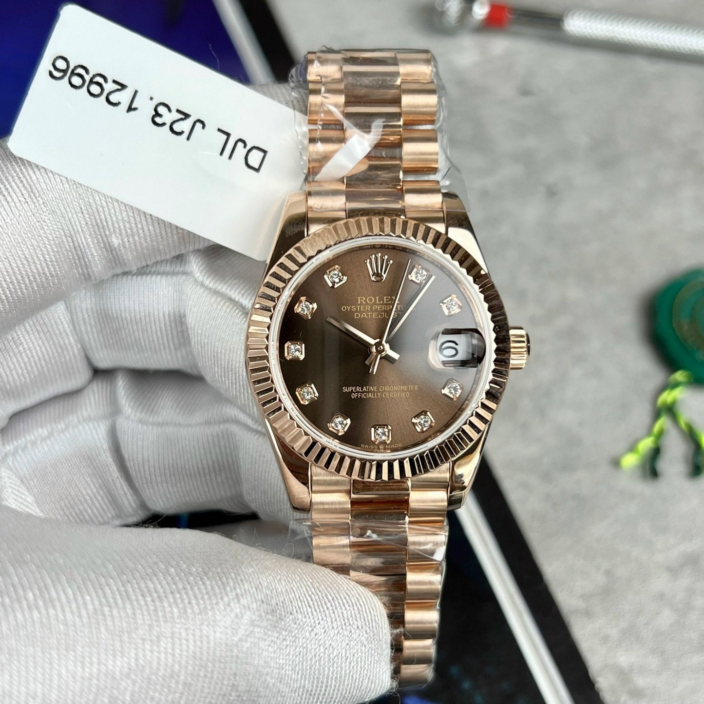 Rolex Datejust 31 278275 avvolto in oro rosa 18 carati 1:1 migliore edizione orologio replica UE