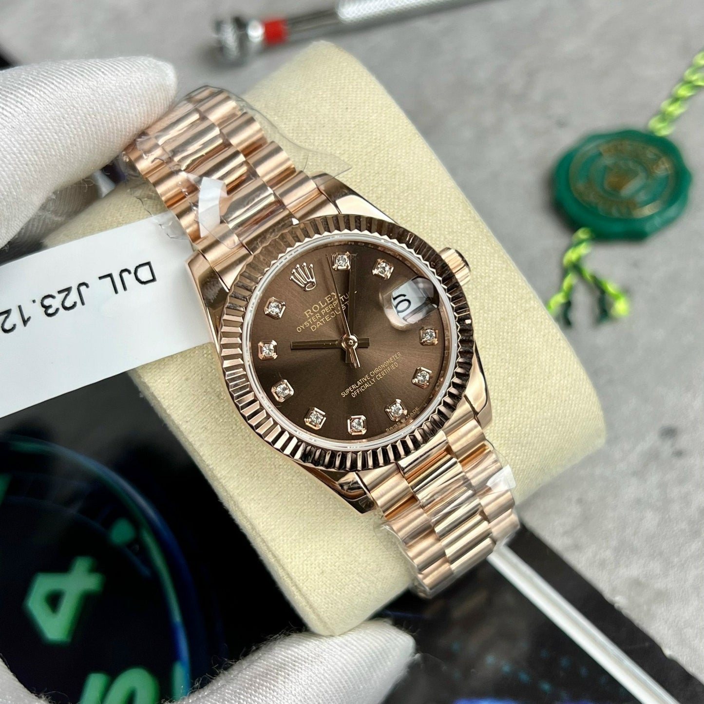 Rolex Datejust 31 278275 avvolto in oro rosa 18 carati 1:1 migliore edizione orologio replica UE