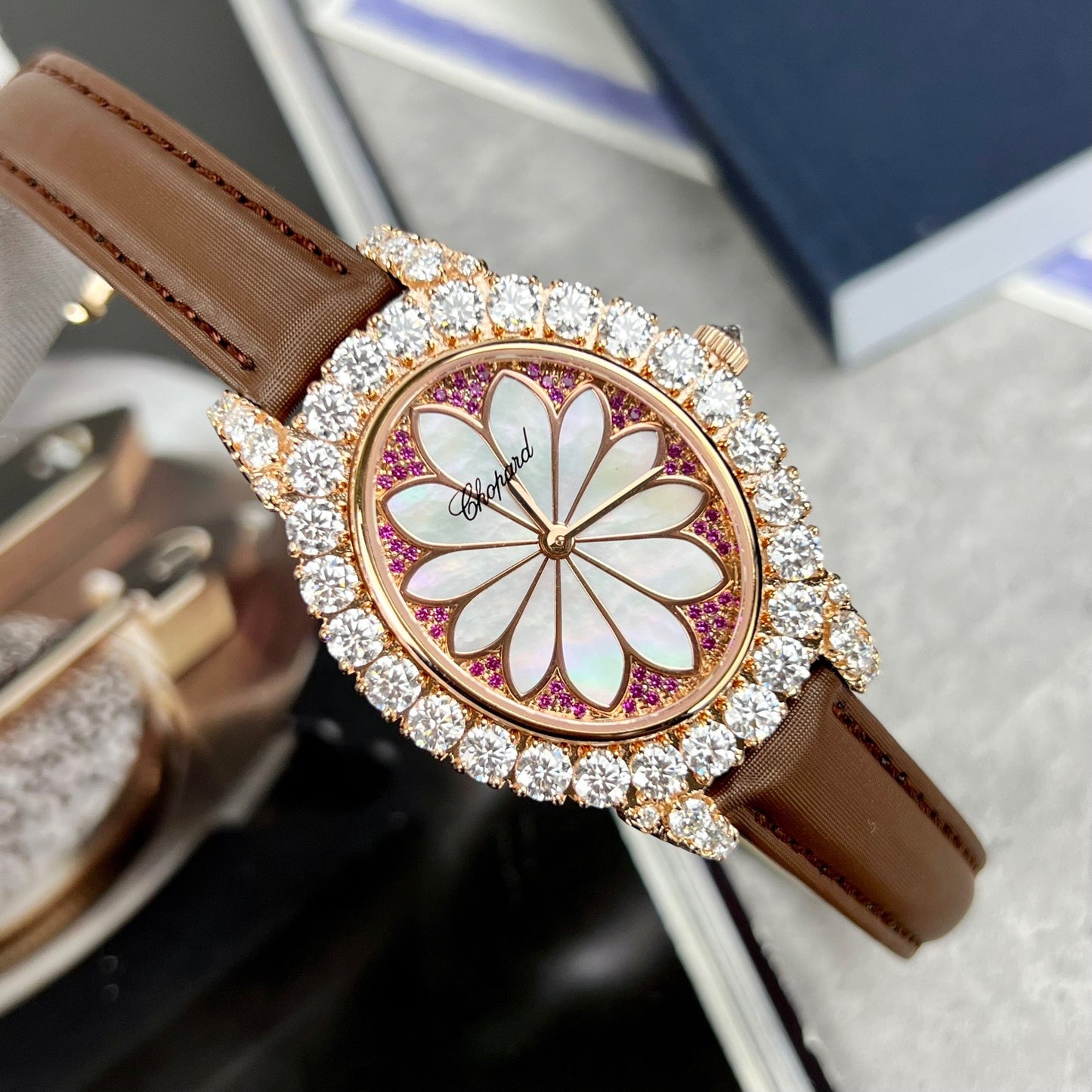 Chopard L'Heure Du Diamant Oval Small 40mm Oro rosa 139383 Mejor reloj réplica UE 1:1