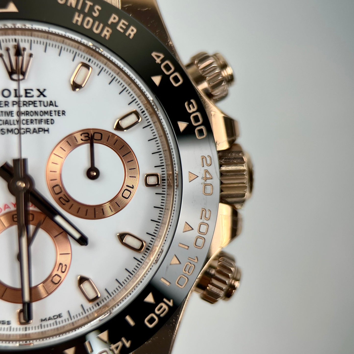 Rolex Daytona M116505-0010 1:1 Best Edition BT Factory Correa de caucho en oro rosa